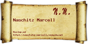 Naschitz Marcell névjegykártya